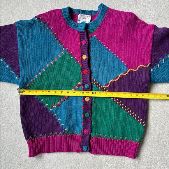 Susan Bristol Multicolor Patchwork Cardigan - Picture 3 of 6